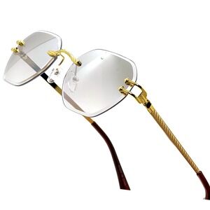 Men Sunglasses Tinted Clear Lens UV400 Protection Street Wear Trendy Hip Hop New